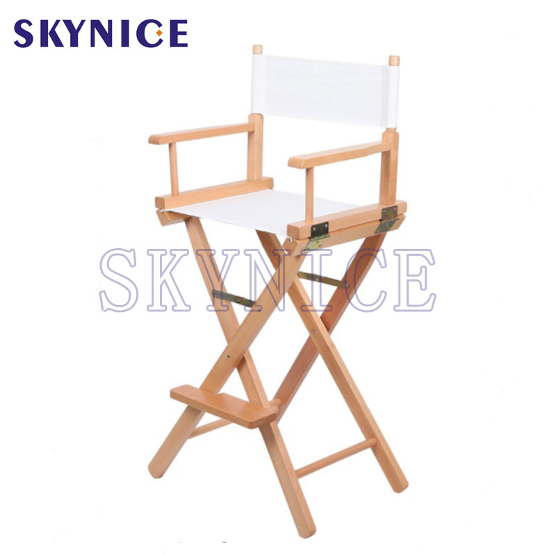 4 seizoen draagbare luxe hoge kwaliteit moderne houten stoel canvas directeur stoelen