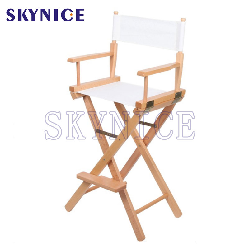Aangepaste opvouwbare houten regisseurstoel