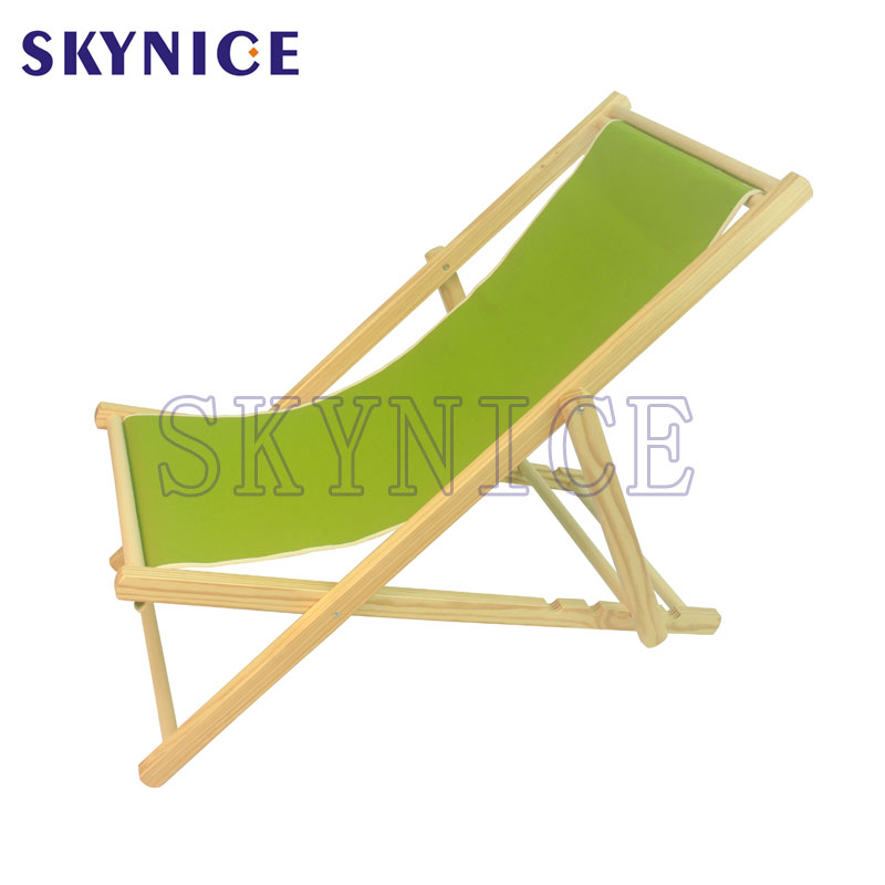 Aangepaste houten strandstoel
