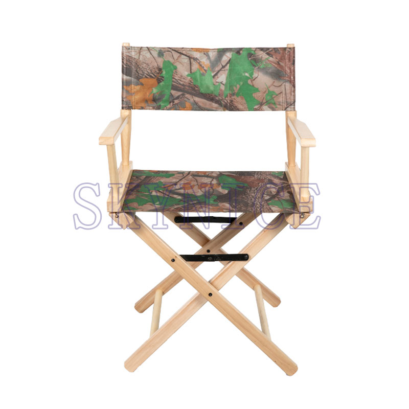 Armsteun Vouw Draagbare stoel Aangepaste opvouwbare houten regisseurstoel